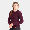 alpkit brenin wool jumper in cosmos purple