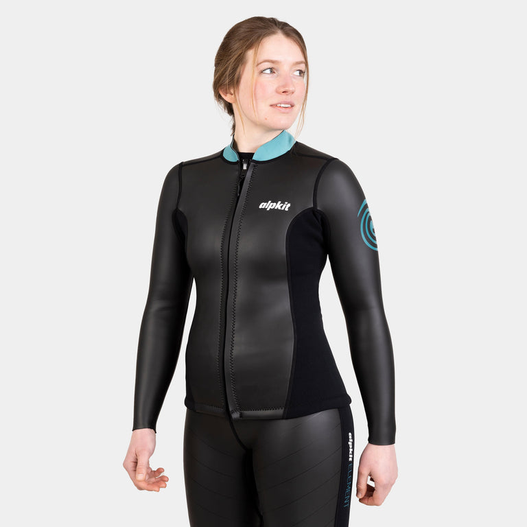 alpkit element wetsuit womens jacket in black