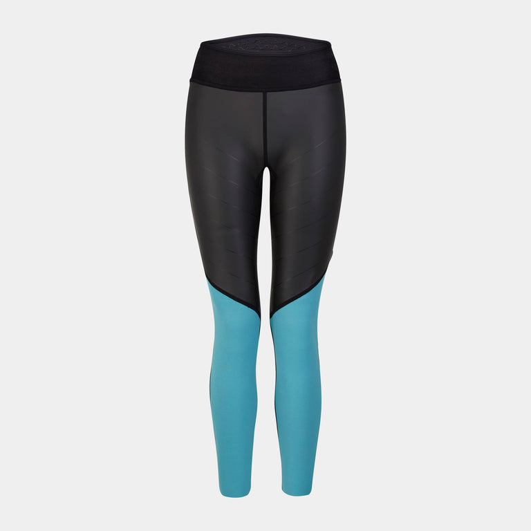 alpkit element wetsuit womens pants in black front - closed