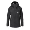 alpkit womens fortitude waterproof jacket in black