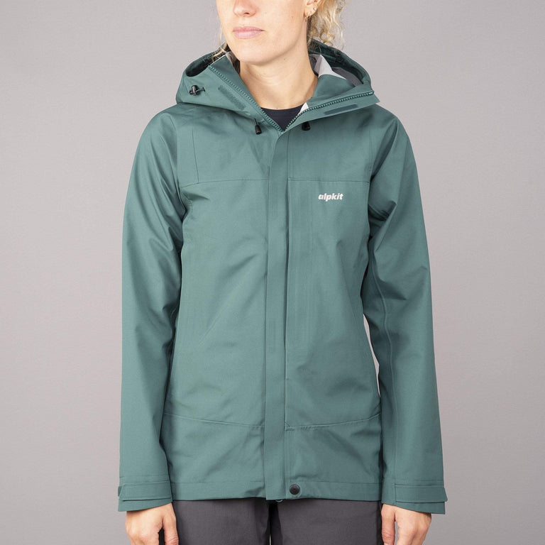 womens Alpkit fortitude waterproof jacket front - closed