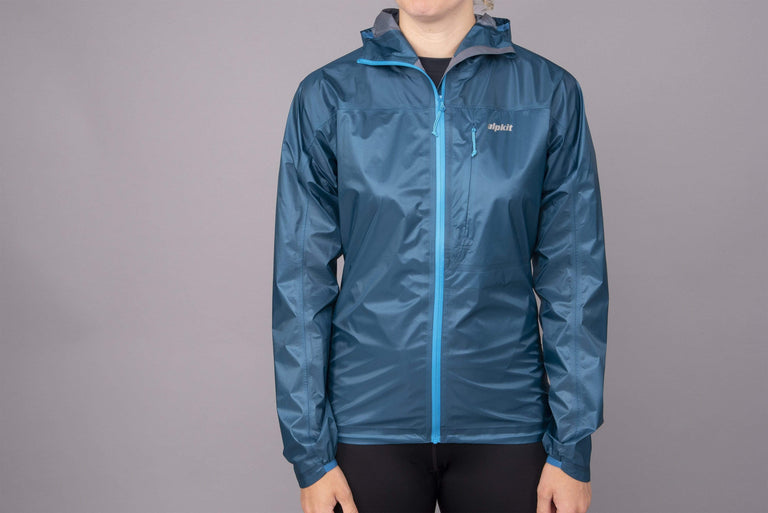 Alpkit womens Gravitas waterproof jacket in reef front