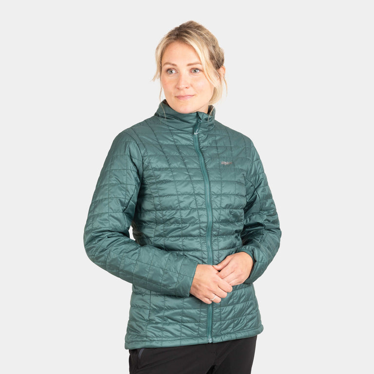 womens alpkit heiko insulated jacket in forest