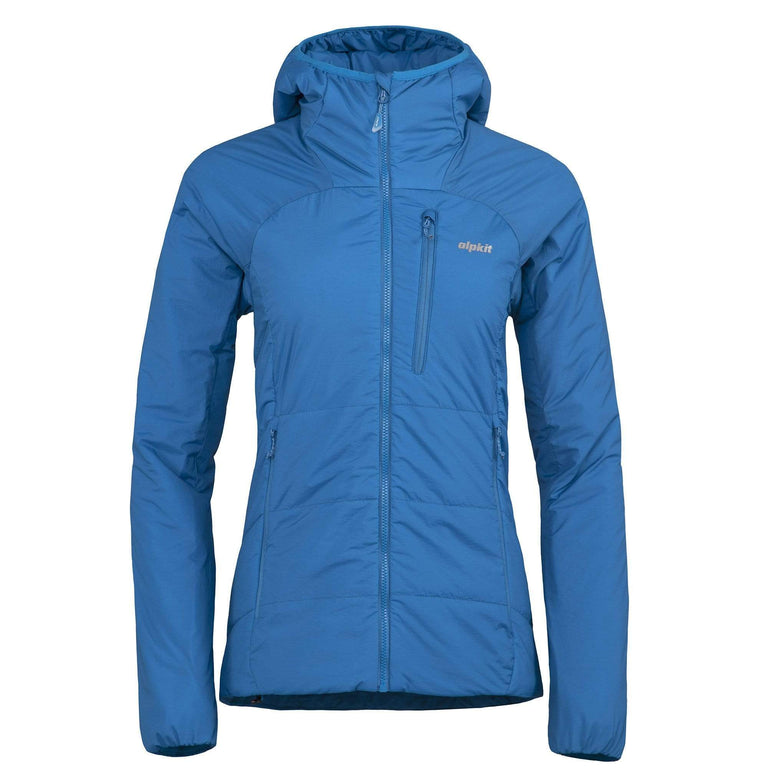 womens katabatic synthetic insulation jacket in reef - closed