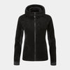 alpkit womens keeshond hooded fleece in black