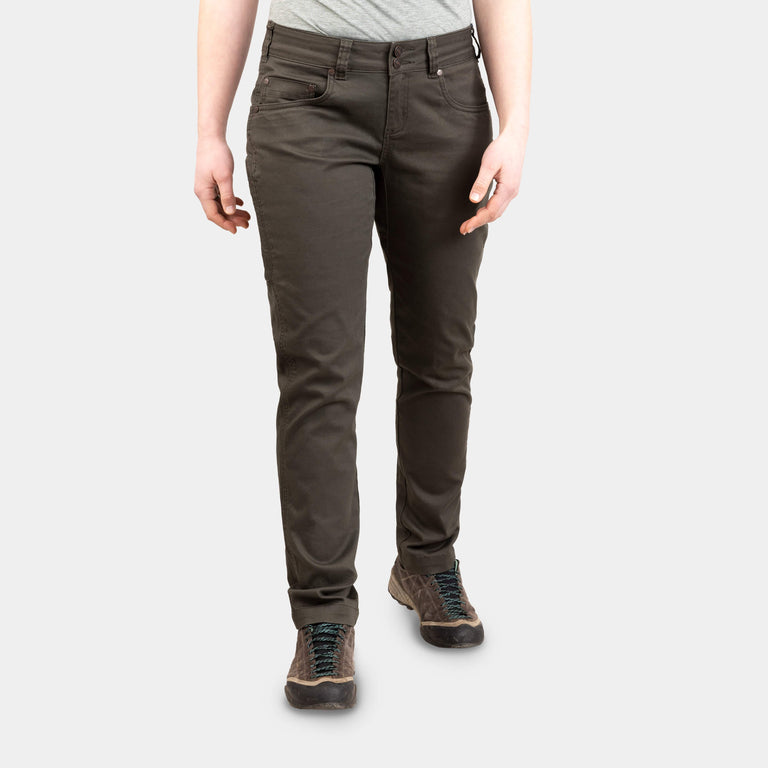 alpkit womens kraft trousers in kelp green 