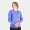 alpkit womens redpoint crew neck jumper in iris purple