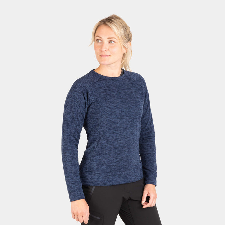 alpkit womens redpoint crew neck jumper in outer space