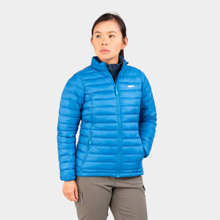 womens alpkit talini insulation jacket in reef blue