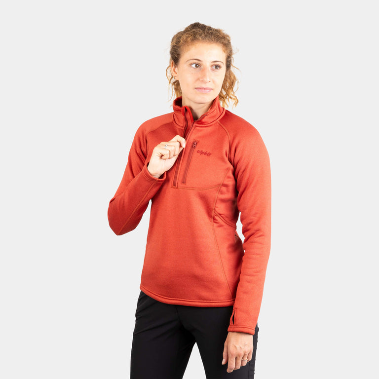 alpkit womens Yakutia fleece in brick red